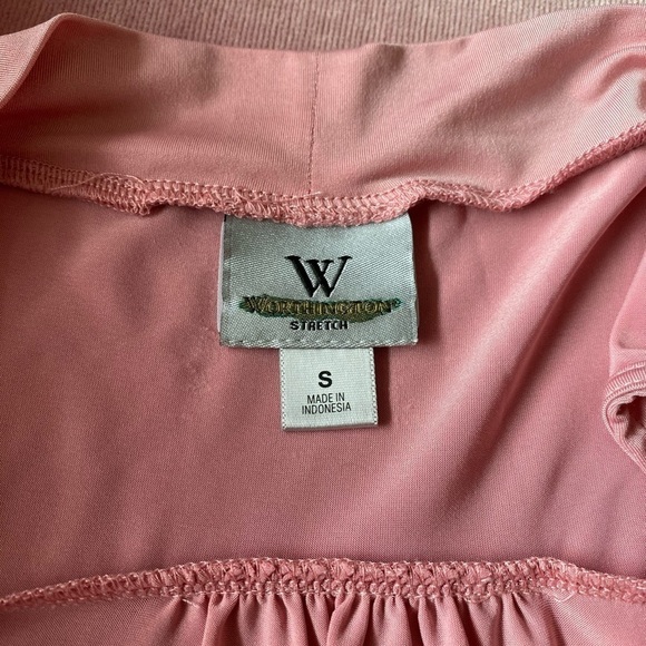 Worthington Soft Pink Drape Sleeveless Top Sz S - Picture 5 of 5